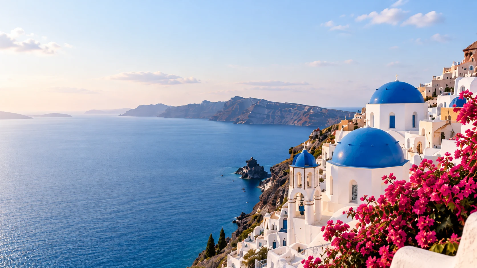 Santorini – aluekuvitus